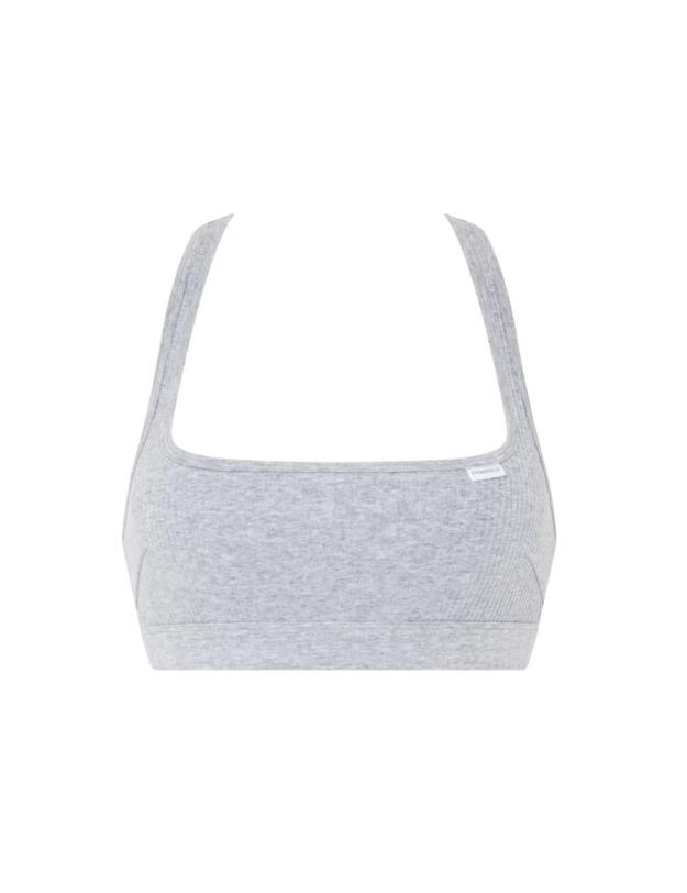 Chantelle Cotton Comfort Non Padded Bralette Heather Grey