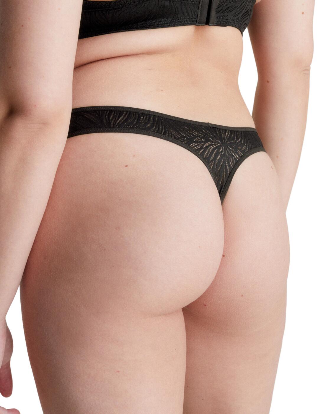 Calvin Klein Sheer Marquisette Thong Knickers Ladies Designer Briefs 000QF6878E - Picture 11 of 14