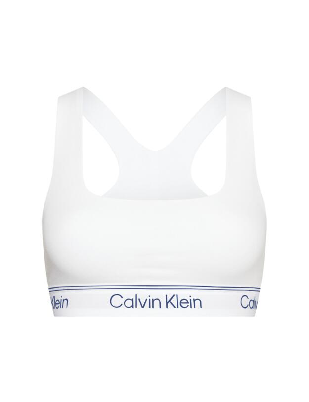 Calvin Klein Athletic Cotton Unlined Bralette White 