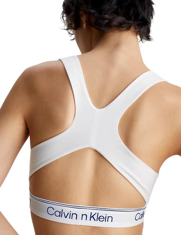 Calvin Klein Athletic Cotton Unlined Bralette White 