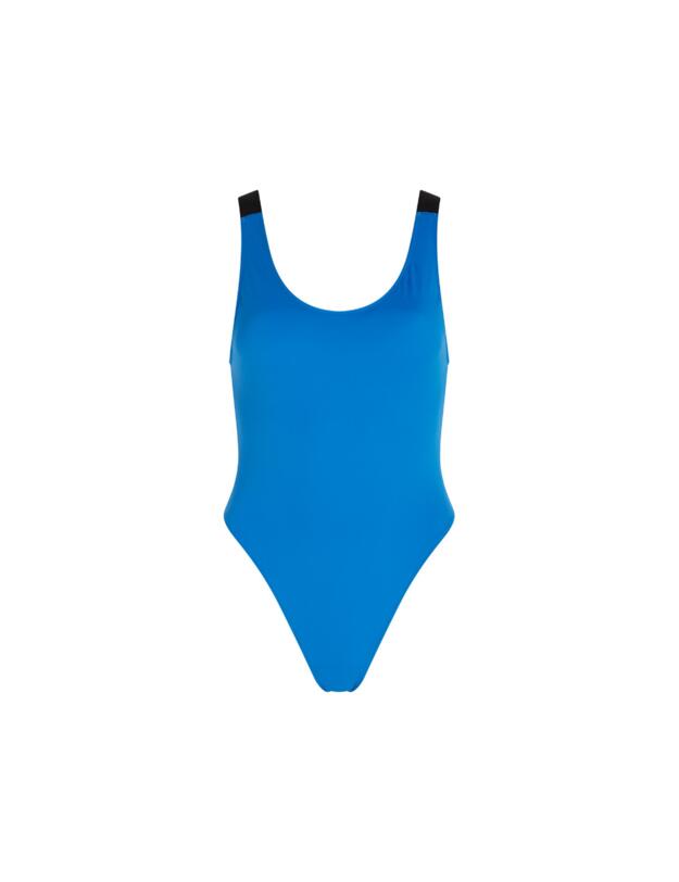 Calvin Klein Intense Power Scoop Back One Piece Dynamic Blue