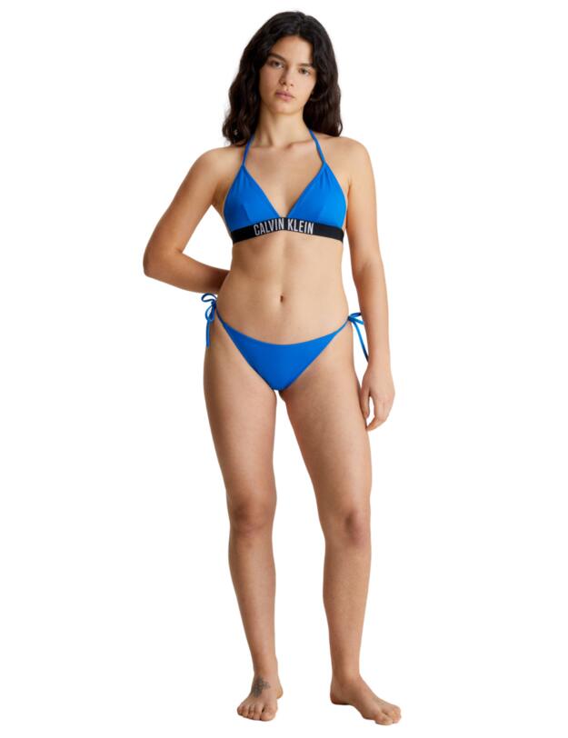 Calvin Klein Intense Power Triangle Bikini Top Dynamic Blue 