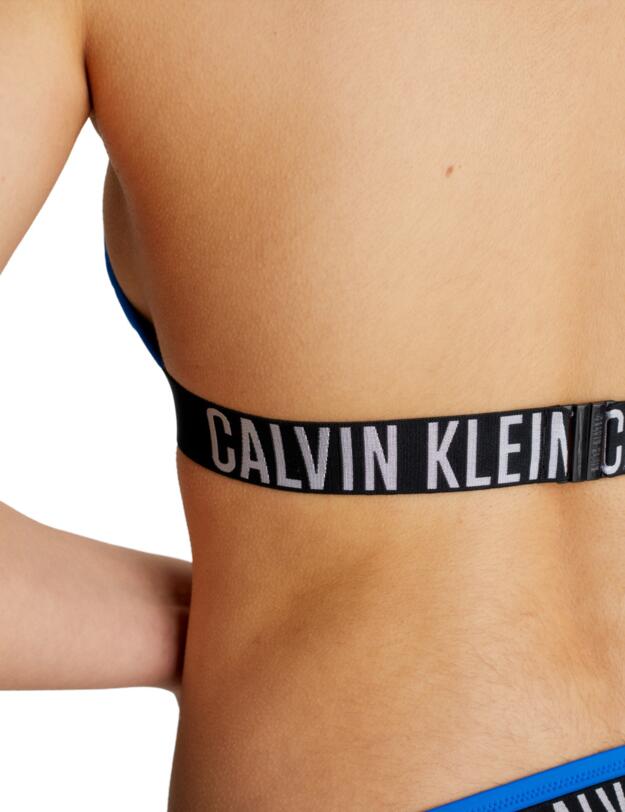 Calvin Klein Intense Power Triangle Bikini Top Dynamic Blue 