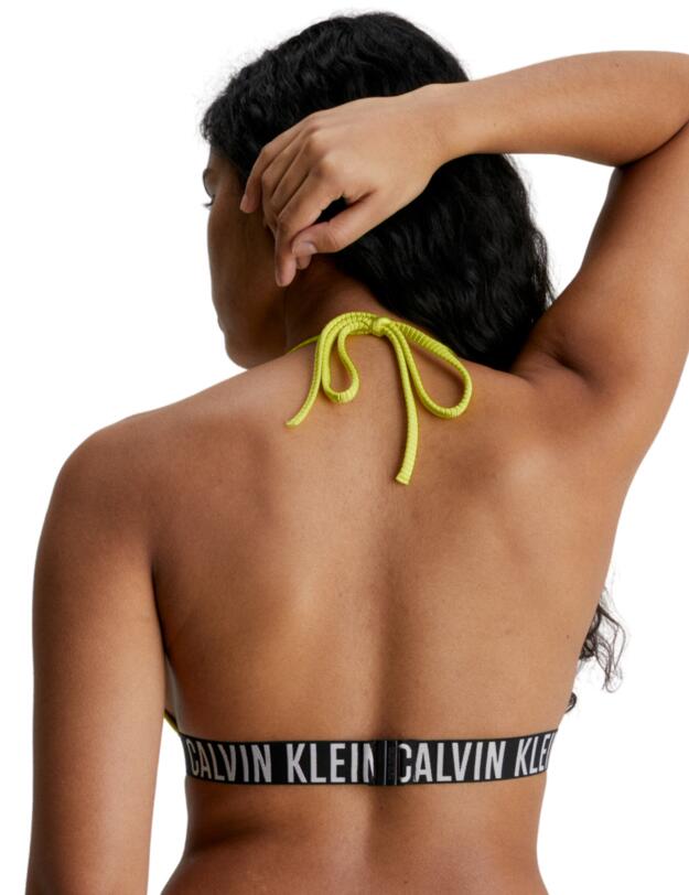 Calvin Klein Intense Power Triangle Bikini Top Lemonade Yellow