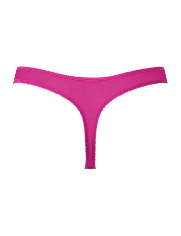 Gossard Glossies Lace Thong Vivid Fuchsia