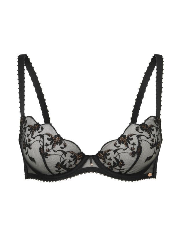 Gossard VIP Taboo Balcony Bra Black