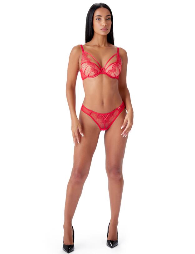 Gossard VIP Audacious Brazilian Brief Red