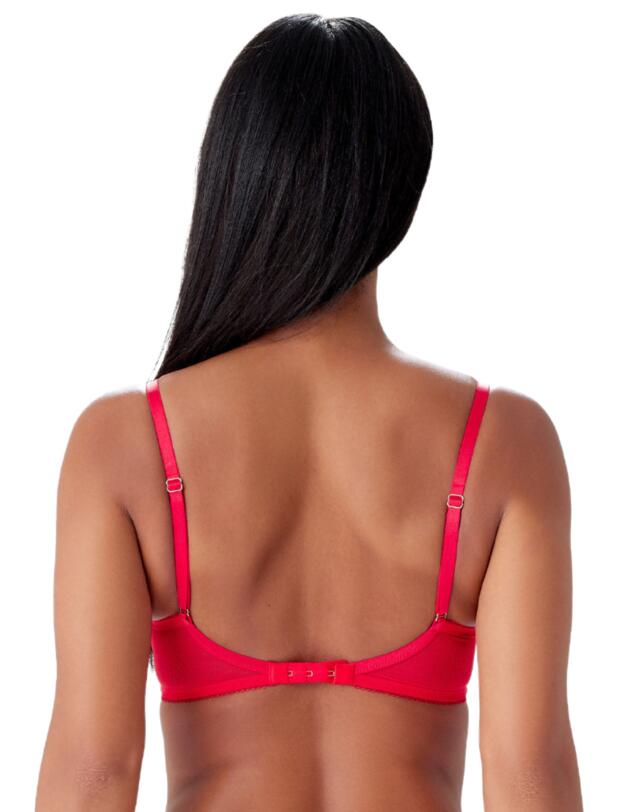 Gossard VIP Audacious Half Cup Plunge Bra Red