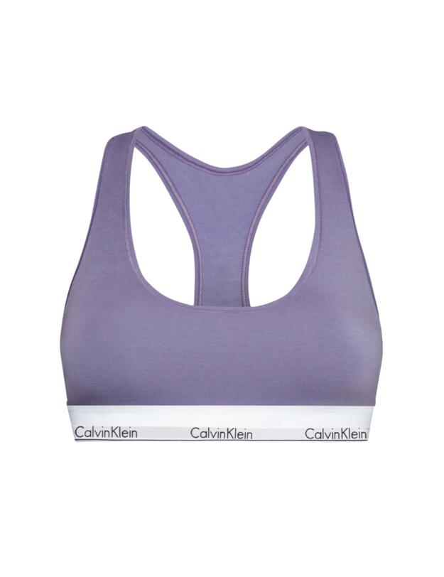 Calvin Klein Modern Cotton Unlined Bralette Splash Of Grape