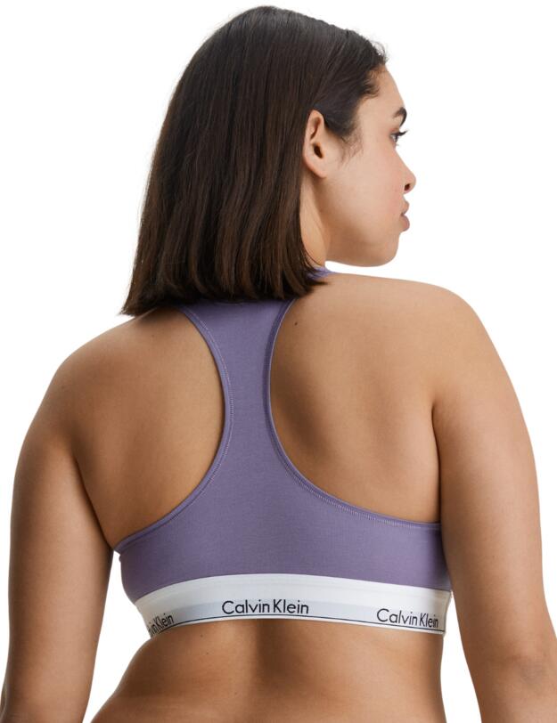 Calvin Klein Modern Cotton Unlined Bralette Splash Of Grape