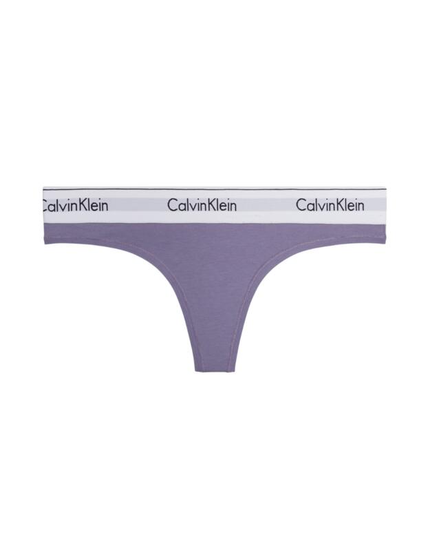 Calvin Klein Modern Cotton Thong Splash Of Grape
