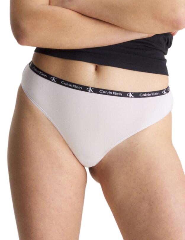 Calvin Klein Thongs 7 Pack Black/Grey Heather/White/Purple/Lime Green/Grey/Cadmium Orange