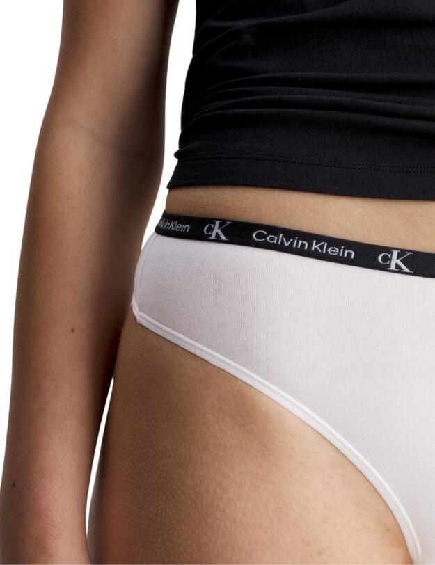 Calvin Klein Thongs 7 Pack Black/Grey Heather/White/Purple/Lime Green/Grey/Cadmium Orange