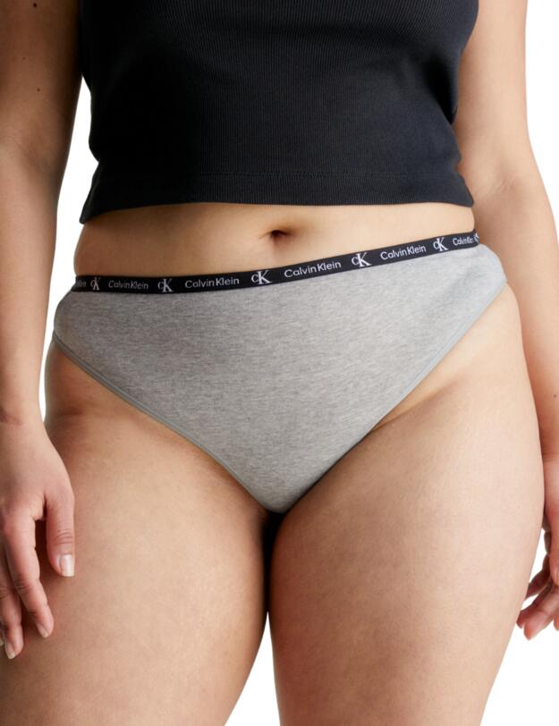 Calvin Klein Thongs 7 Pack Black/Grey Heather/White/Purple/Lime Green/Grey/Cadmium Orange