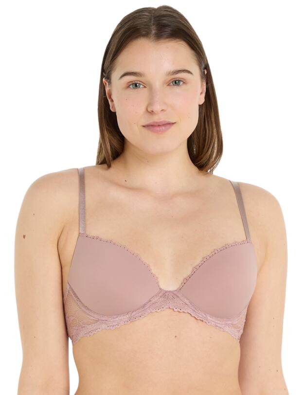 Calvin Klein Seductive Comfort Demi Lift Bra Woodrose