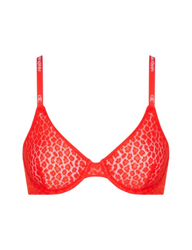 Calvin Klein Lace Unlined Demi Bra Hazard