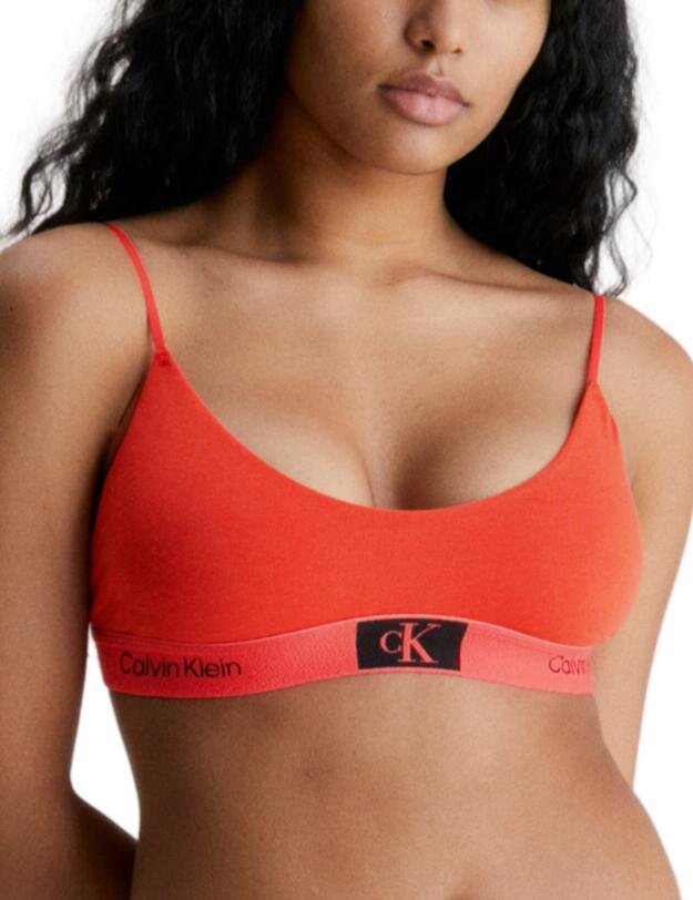 Calvin Klein CK1996 Unlined Bralette Cool Melon