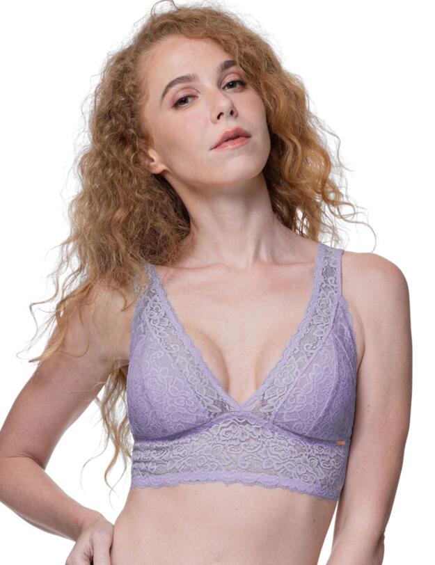 Dorina Lana/Eco Wireless Bra 2 Pack Purple/Ivory
