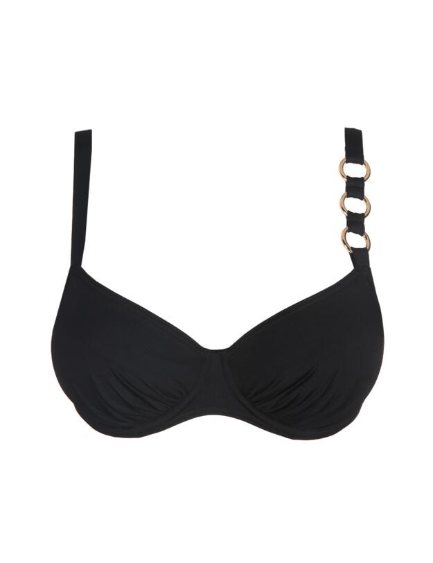 Prima Donna Damietta Full Cup Bikini Top Black 