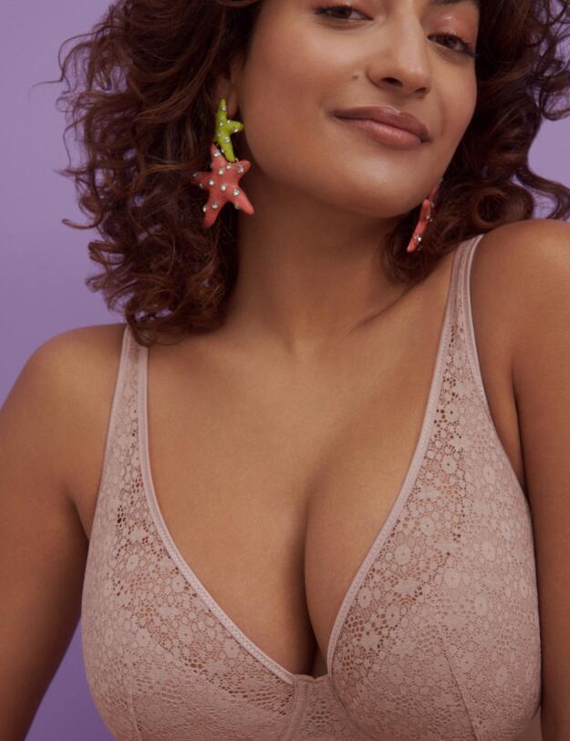 Prima Donna Twist Epirus Half Padded Plunge Bra Bois De Rose