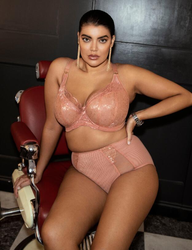  Elomi Brianna Half Cup Bra  Ash Rose 