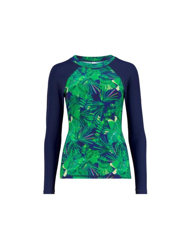 Pour Moi Pacific Beach Swim Top Navy Fern