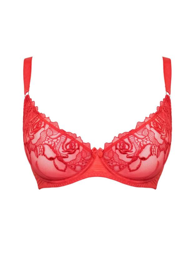Curvy Kate Stand Out Scooped Plunge Bra Fiery Red