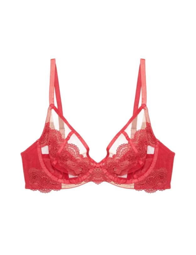 Wolf & Whistle Maisie Balconette Bra Red
