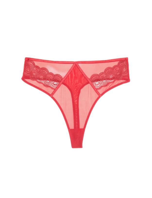 Wolf & Whistle Maisie High Waisted Thong Red