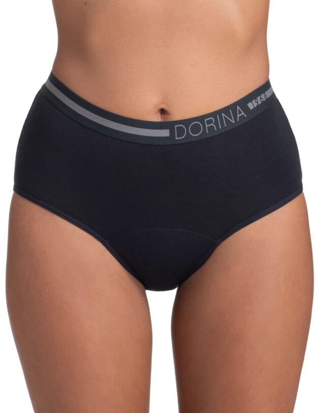  Dorina Eco Moon Midi Period Briefs Black/Black
