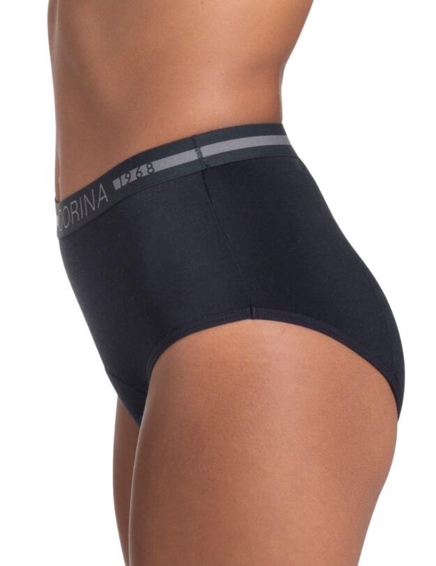  Dorina Eco Moon Midi Period Briefs Black/Black