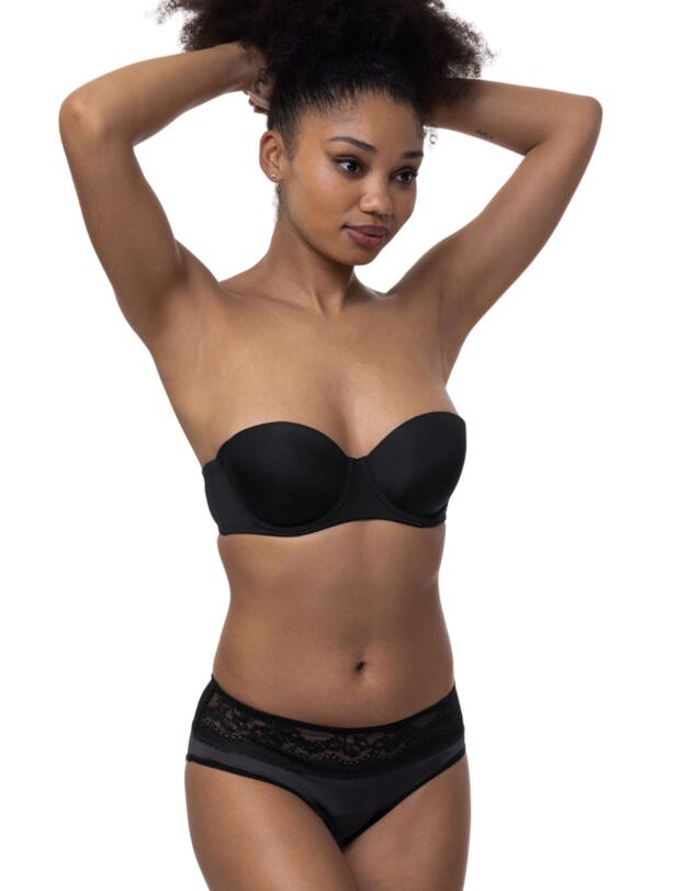 Dorina Eco Moon Lace 2 Pack Hipster Period Briefs Black/Black