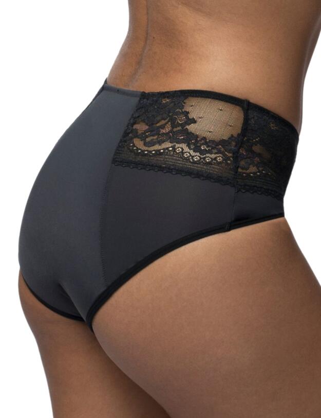 Dorina Eco Moon Lace 2 Pack Midi Period Briefs Black/Black