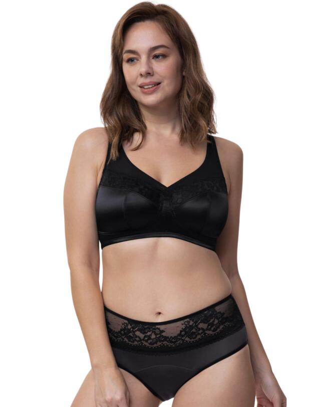 Dorina Eco Moon Lace 2 Pack Midi Period Briefs Black/Black