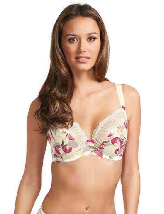 2951 Fantasie Abigail Plunge Bra Ivory Blossom - 2951 Ivory 
