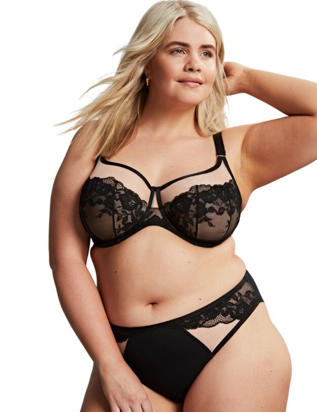  Sculptresse by Panache Josephine High Leg Brief Black/Latte