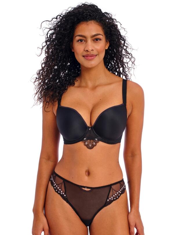 Freya Loveland Plunge T-Shirt Bra Boudoir Noir