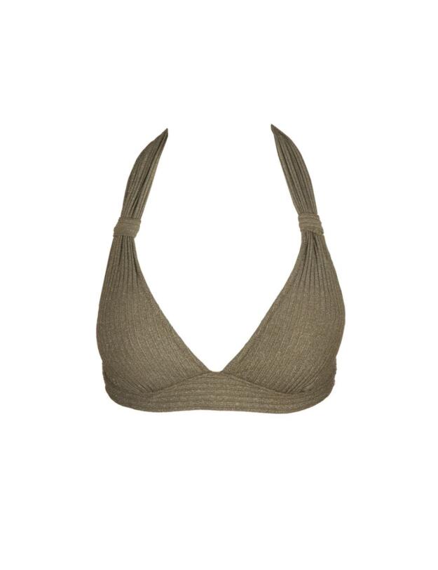 Marie Jo Tinjis Padded Triangle Bikini Top Golden Olive
