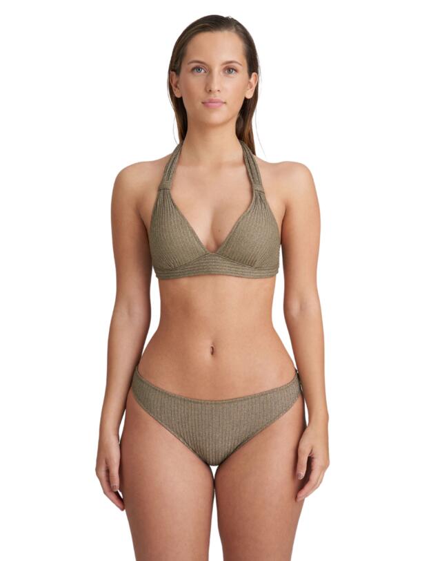 Marie Jo Tinjis Padded Triangle Bikini Top Golden Olive