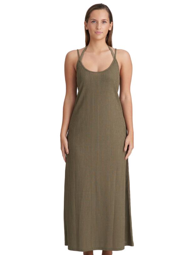 Marie Jo Long Swimwear Dress Golden Olive