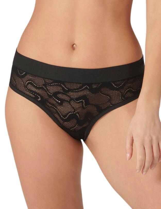 Sloggi Go Allround Lace Mid Brief Black 