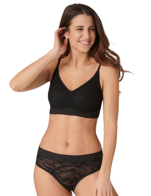 Sloggi Go Allround Lace Mid Brief Black 