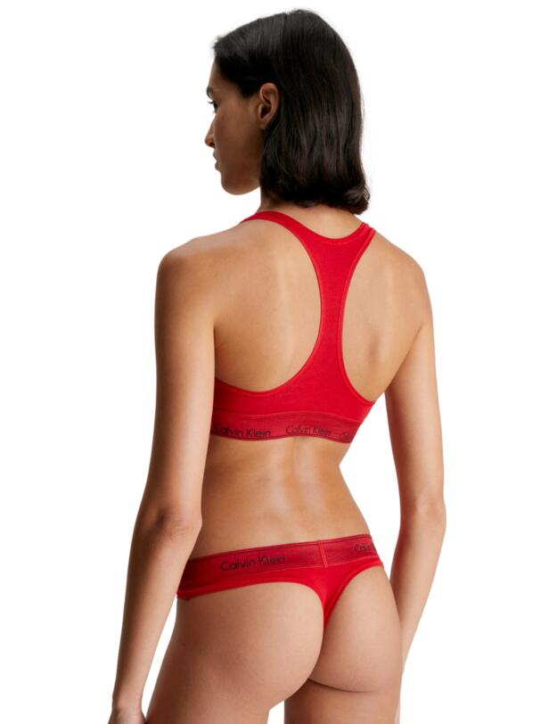 Calvin Klein Modern Cotton Hoilday Bralette Rouge 