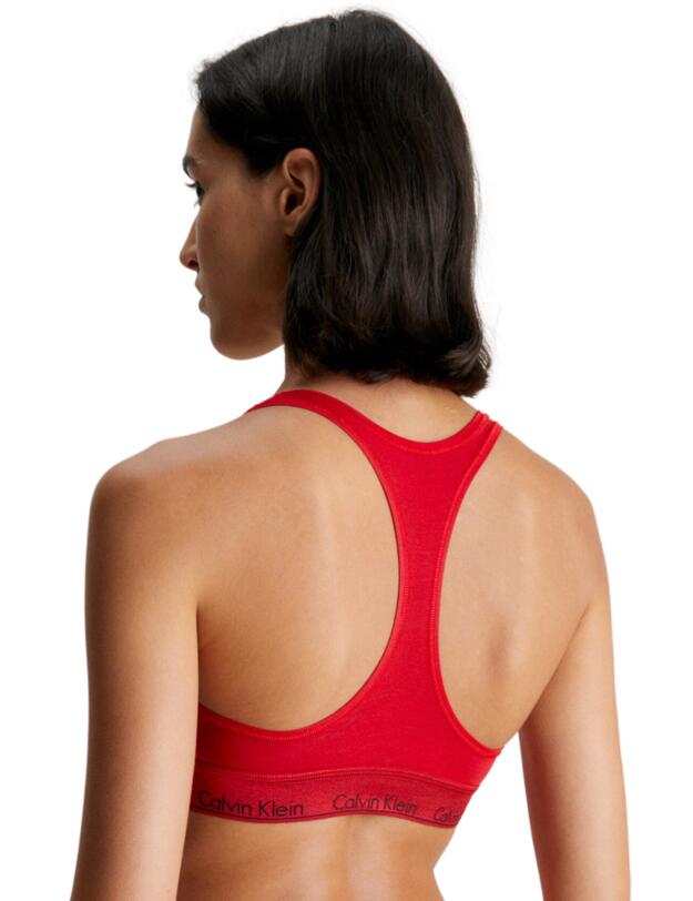 Calvin Klein Modern Cotton Hoilday Bralette Rouge 