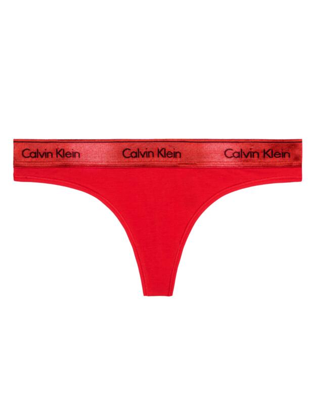 Calvin Klein Modern Cotton Holiday Thong Rouge 