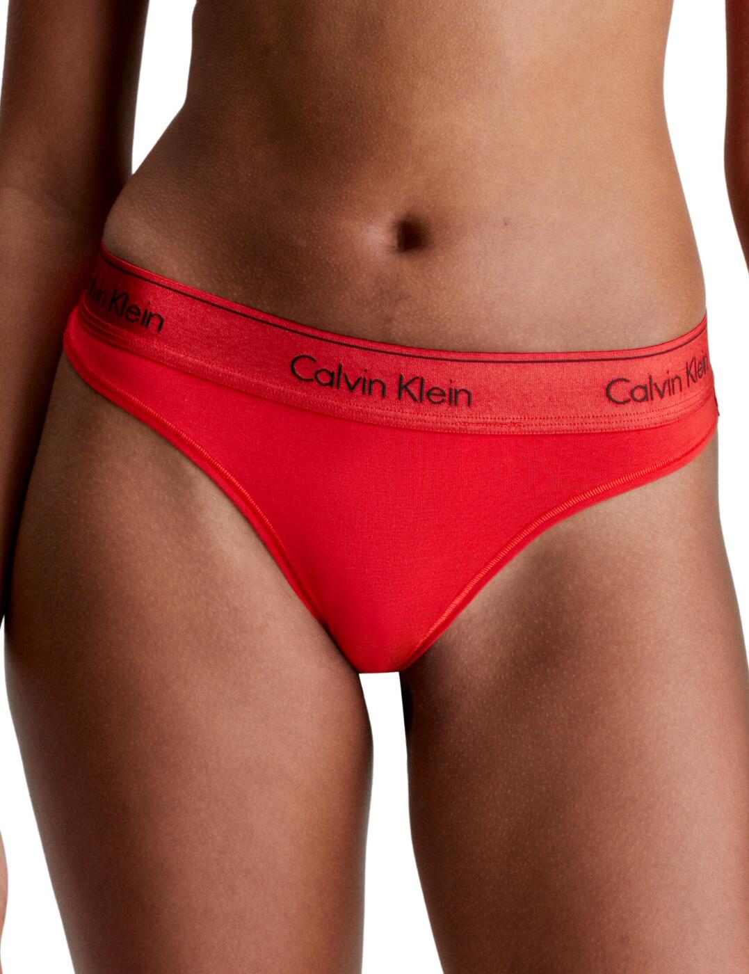 Calvin Klein Modern Cotton Holiday Thong Rouge 