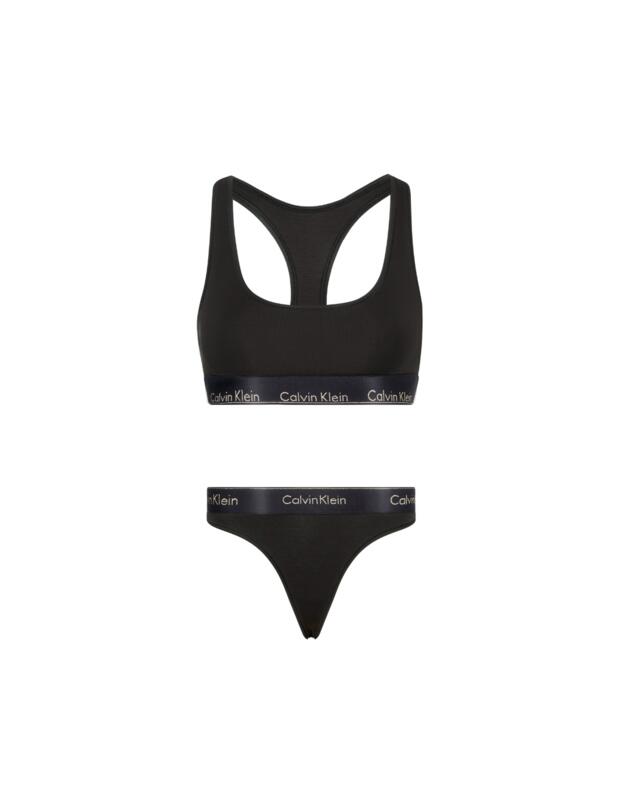  Calvin Klein Modern Cotton Holiday Lingerie Set Black