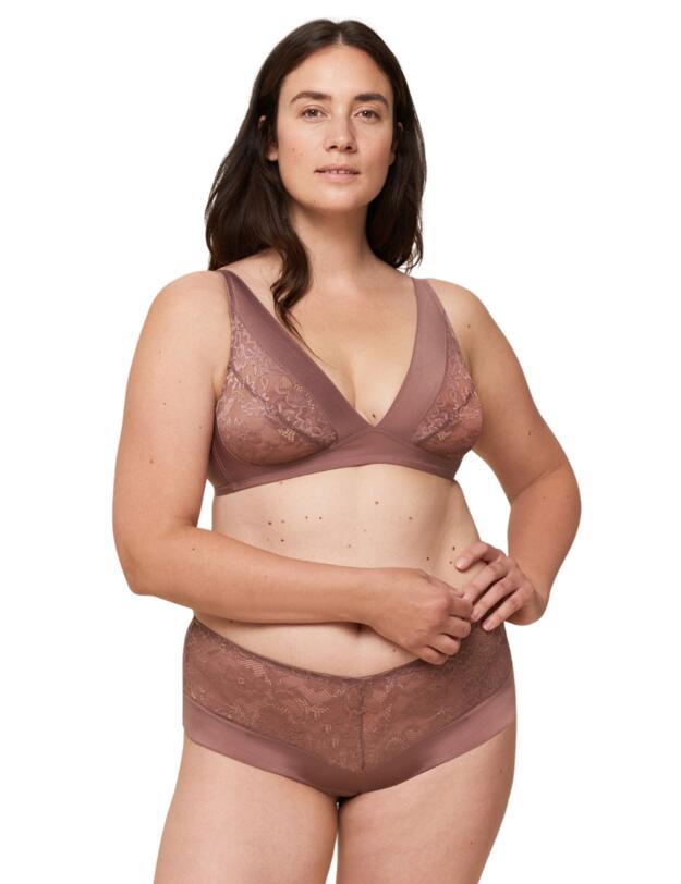 Triumph Vivid Spotlight Maxi Brief Rose Brown