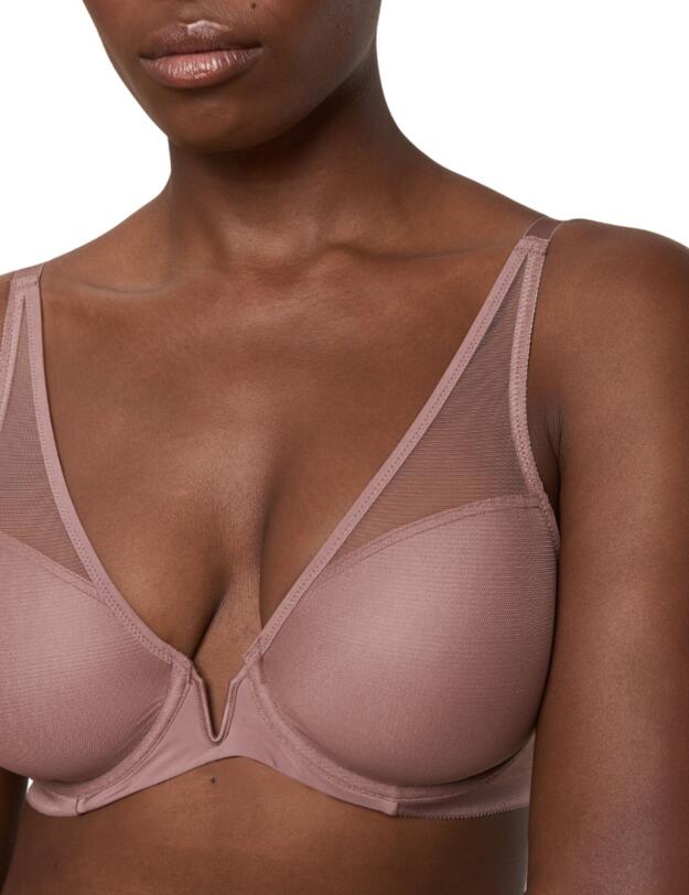 Triumph Vivid Spotlight Plunge Bra Rose Brown