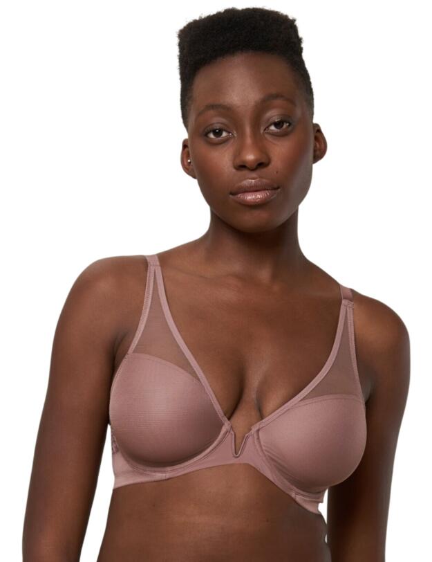 Triumph Vivid Spotlight Plunge Bra Rose Brown